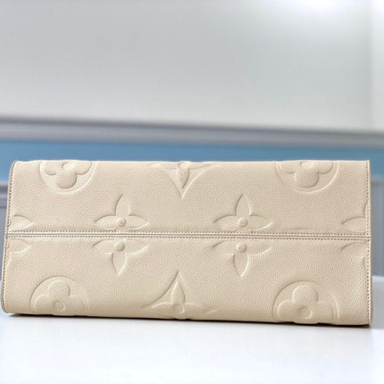 ONTHEGO GM 41 CREAM MONOGRAM EMPREINTE GIANT CANVAS