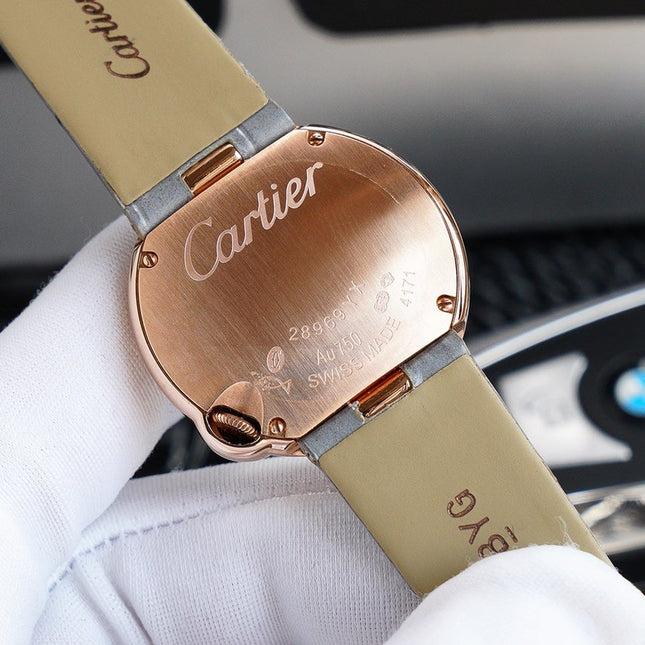 BALLON BLANC 33MM AUTOMATIC ROSE GOLD ARABIC NUMERALS