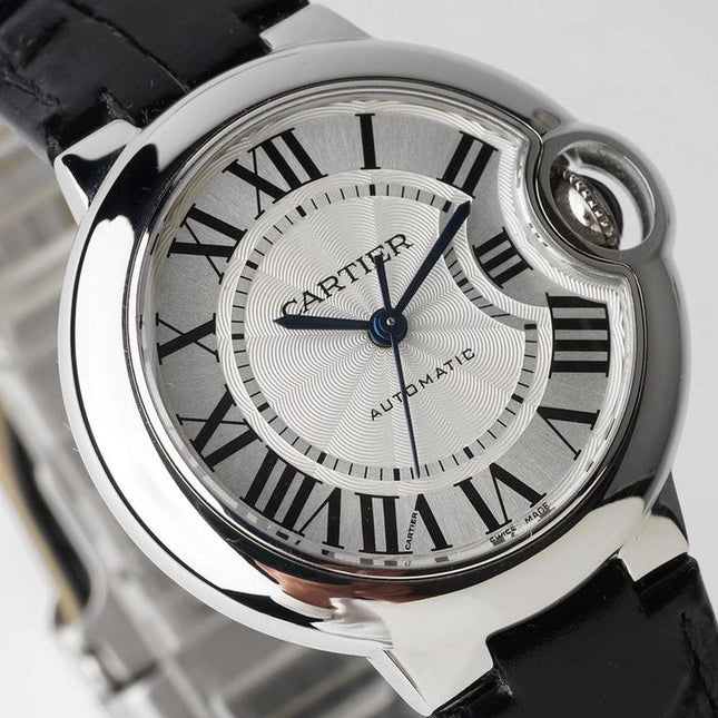 BALLON BLEU 33MM AUTOMATIC WHITE DIAL LEATHER 2021