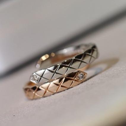 CRUSH TOI ET MOI RING SILVER PINK GOLD