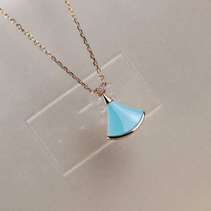 DREAM NECKLACE TURQUOISE PINK GOLD