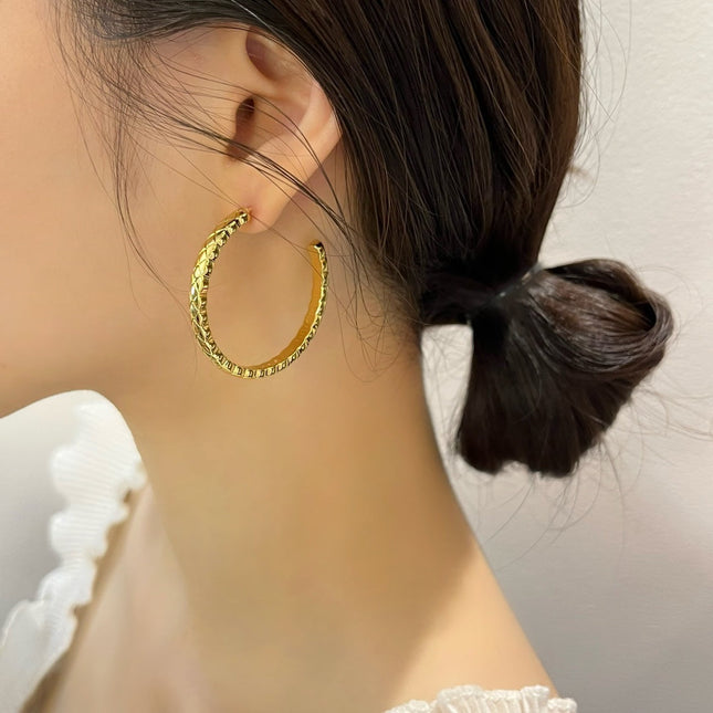 CRUSH HOOP EARRINGS