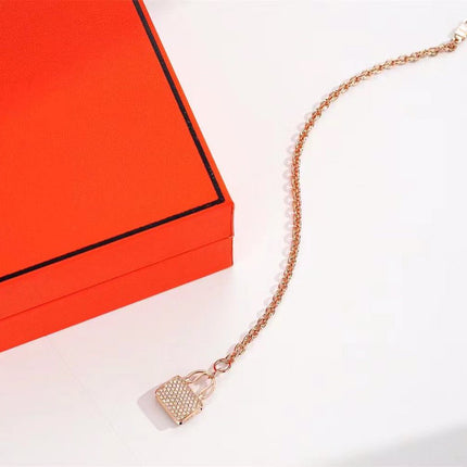 CONSTANCE PINK GOLD DIAMOND NECKLACE