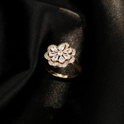 PRECIOUS PINK GOLD DIAMOND RING