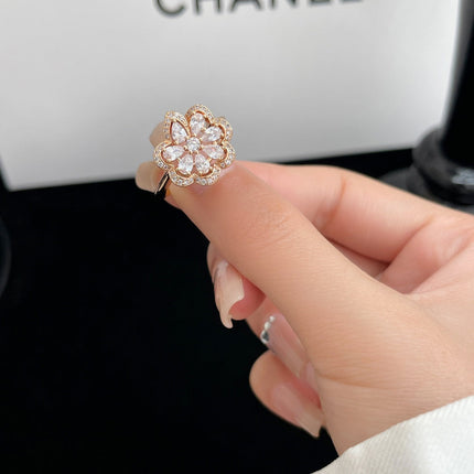 PRECIOUS PINK GOLD DIAMOND RING