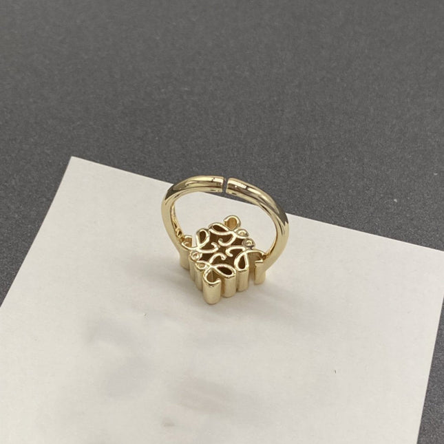 ANAGRAM GOLD OPEN RING