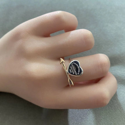 LOVETRUCK HEART AND ARROW RING