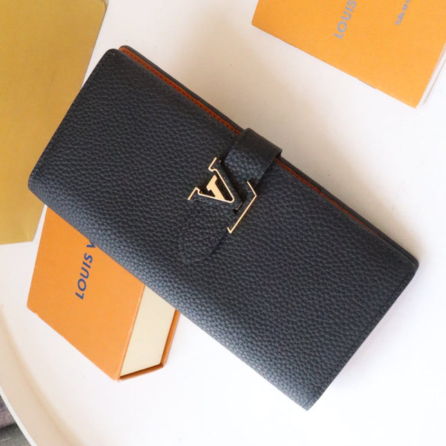 VERTICAL WALLET CAPUCINES BLACK