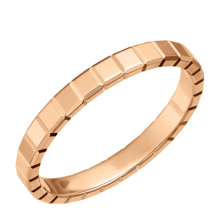 ICE CUBA RING PINK GOLD