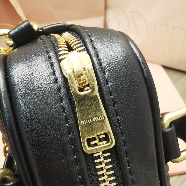 TOO PRETTY 17 HANDBAG BLACK LAMBSKIN