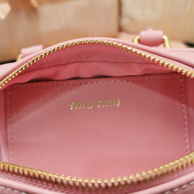 TOO PRETTY 17 HANDBAG IN HOT PINK LAMBSKIN