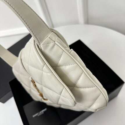 LE 5 À 7 HANDBAG 24 IN WHITE LAMBSKIN