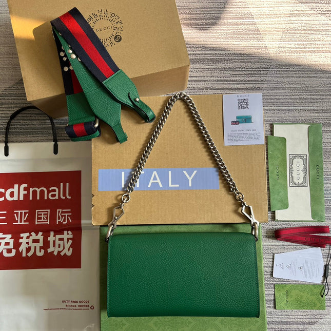 DIONYSUS SMALL 25 BAG IN EMERALD GREEN CALFSKIN