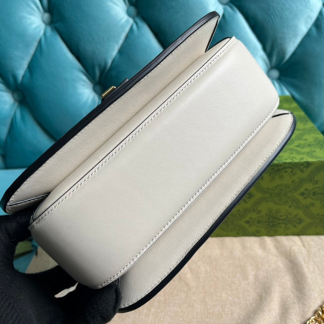 BLONDIE 23 TOP-HANDLE BAG WHITE CALFSKIN