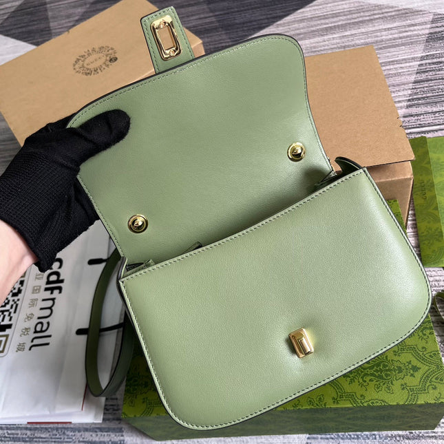 BLONDIE 23 TOP-HANDLE BAG LIGHT GREEN CALFSKIN