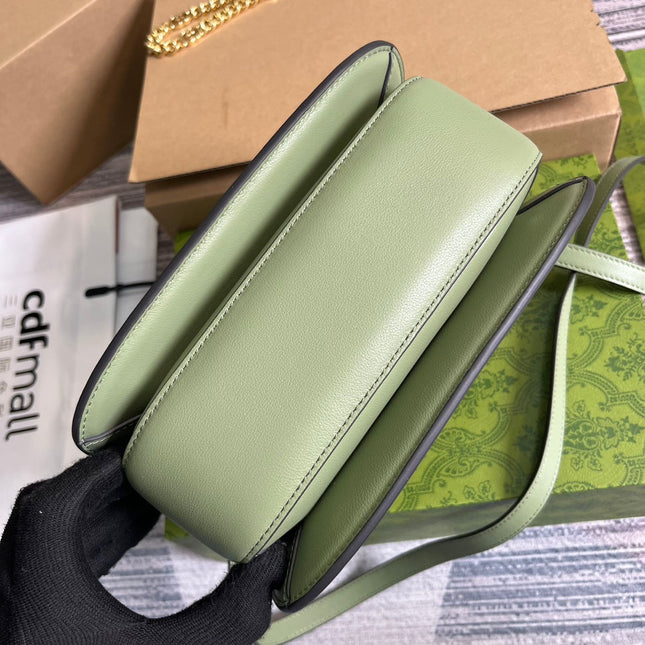 BLONDIE 23 TOP-HANDLE BAG LIGHT GREEN CALFSKIN