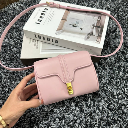 CLASSIC MINI 18 PINK PASTEL CALFSKIN