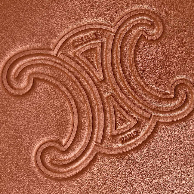 TRIOMPHE 31 TAN BROWN CALFSKIN