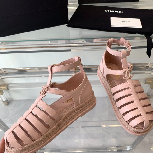 cc medium roman sandals pink lambskin