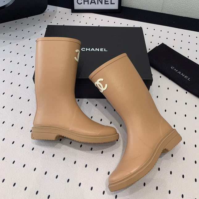 cc rainboot chanel cream coler