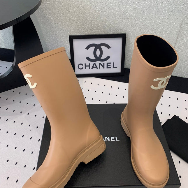 cc rainboot chanel cream coler