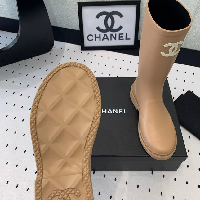 cc rainboot chanel cream coler