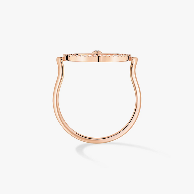 LUCKY MOVE PINK GOLD DIAMOND RING