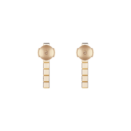 ICE CUBE PINK GOLD EARRINGS