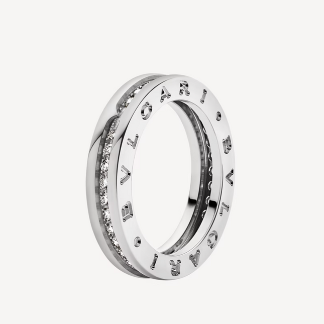 ZERO 1 ONE-BAND PAVED DIAMONDS ON THE SPIRAL RING