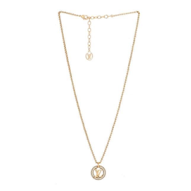 LV BY NIGHT DIAMOND PAVED NECKLACE