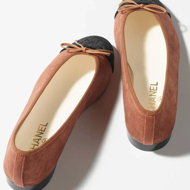 ballet flats Brown Black Velvet