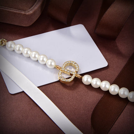 CD PEARL GOLD DIAMOND NECKLACE