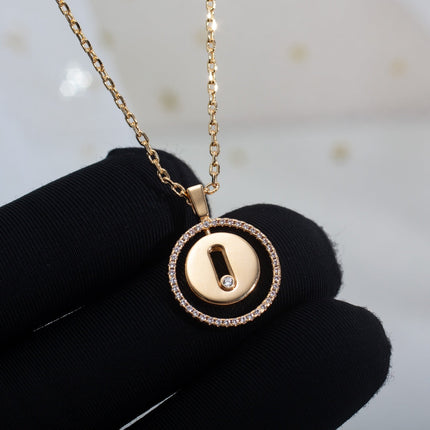 LUCKY MOVE PM NECKLACE PINK GOLD DIAMOND