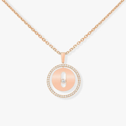 LUCKY MOVE PM NECKLACE PINK GOLD DIAMOND
