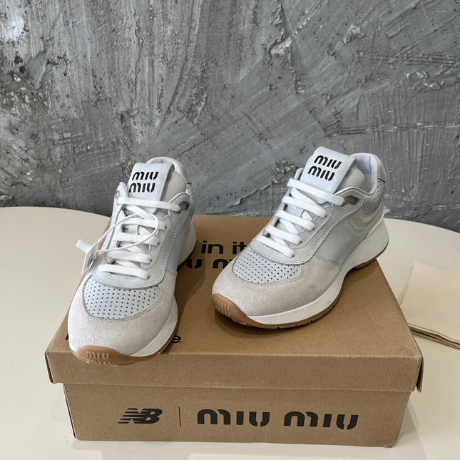 LIGHT GRAY MIX BRIGHT GRAY SNEAKERS COWHIDE