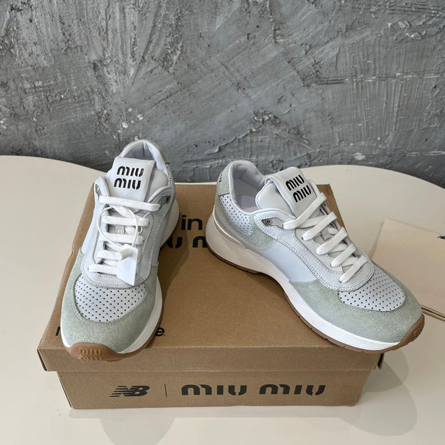 LIGHT GRAY MIX GRAY SNEAKERS COWHIDE