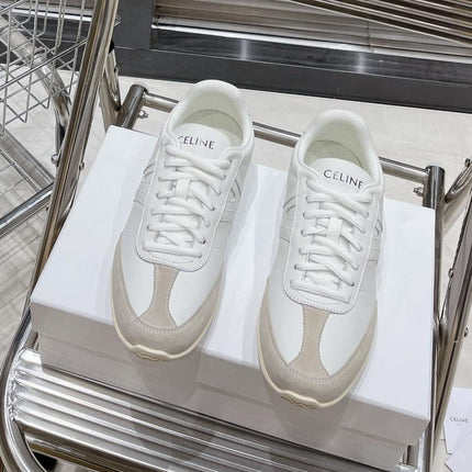 LOW LACE-UP SNEAKER IN CALFSKIN OPTIC WHITE GRAY