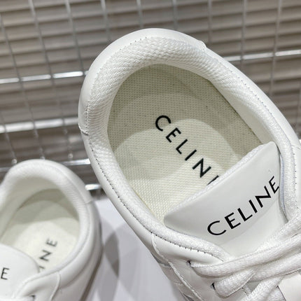 LOW LACE-UP SNEAKER IN CALFSKIN OPTIC WHITE GRAY