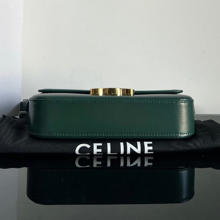 TRIOMPHE 20 DARK GREEN CALFSKIN