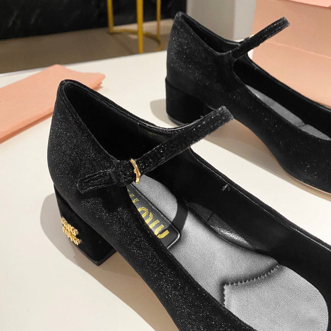 MARY JANE SHOES CLASSIC BLACK SUEDE