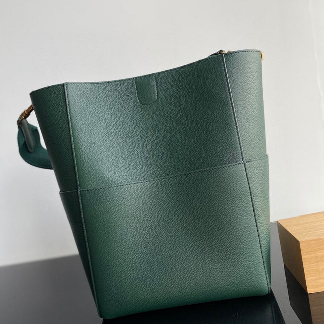 SANGLE SEAU BUCKET 33 BAG GREEN FOREST CALFSKIN