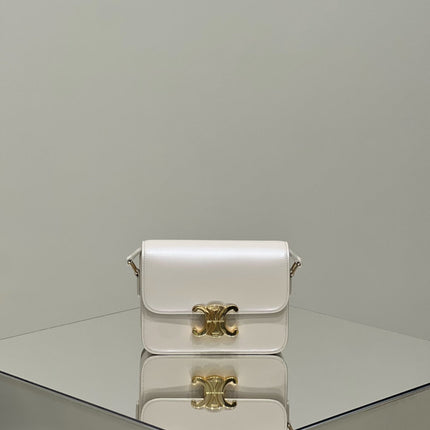 MINI CLAUDE 22 SHINY CALFSKIN WHITE