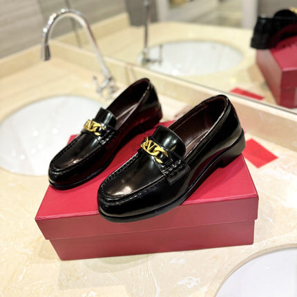 The Bold Edition Vlogo Black Calfskin Loafer