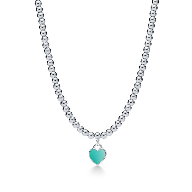 RETURN TO TIF SILVER BEAD NECKLACE